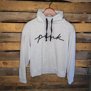 VICTORIA'S SECRET PINK~LOUNGE COWL NECK PULLOVER SWEATSHIRT~Gray size Sm